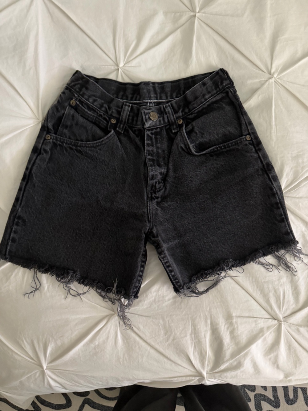 Wrangler Black Denim Shorts